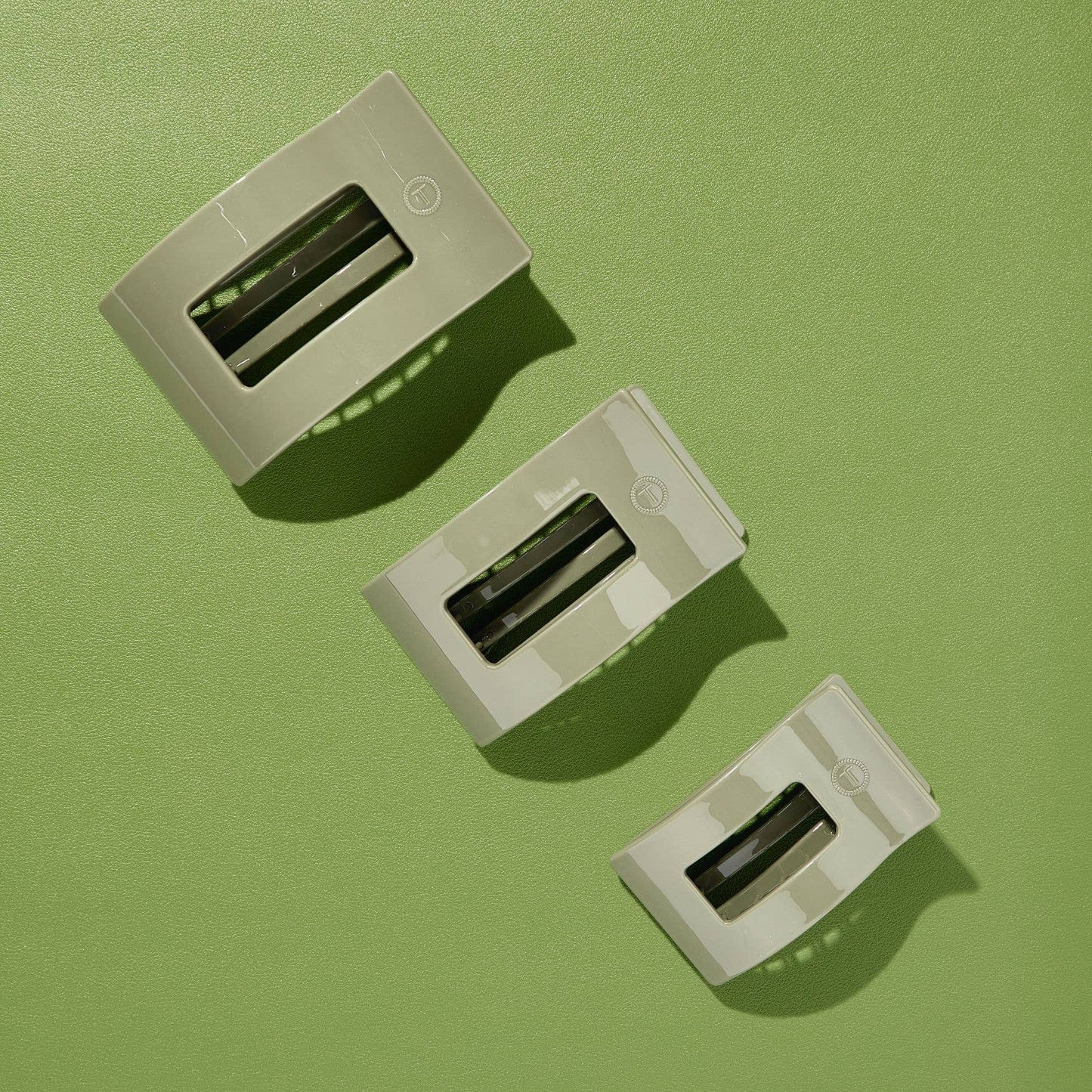 Flat Rectangle Hair Clip | Large | Sage It Ain't So
