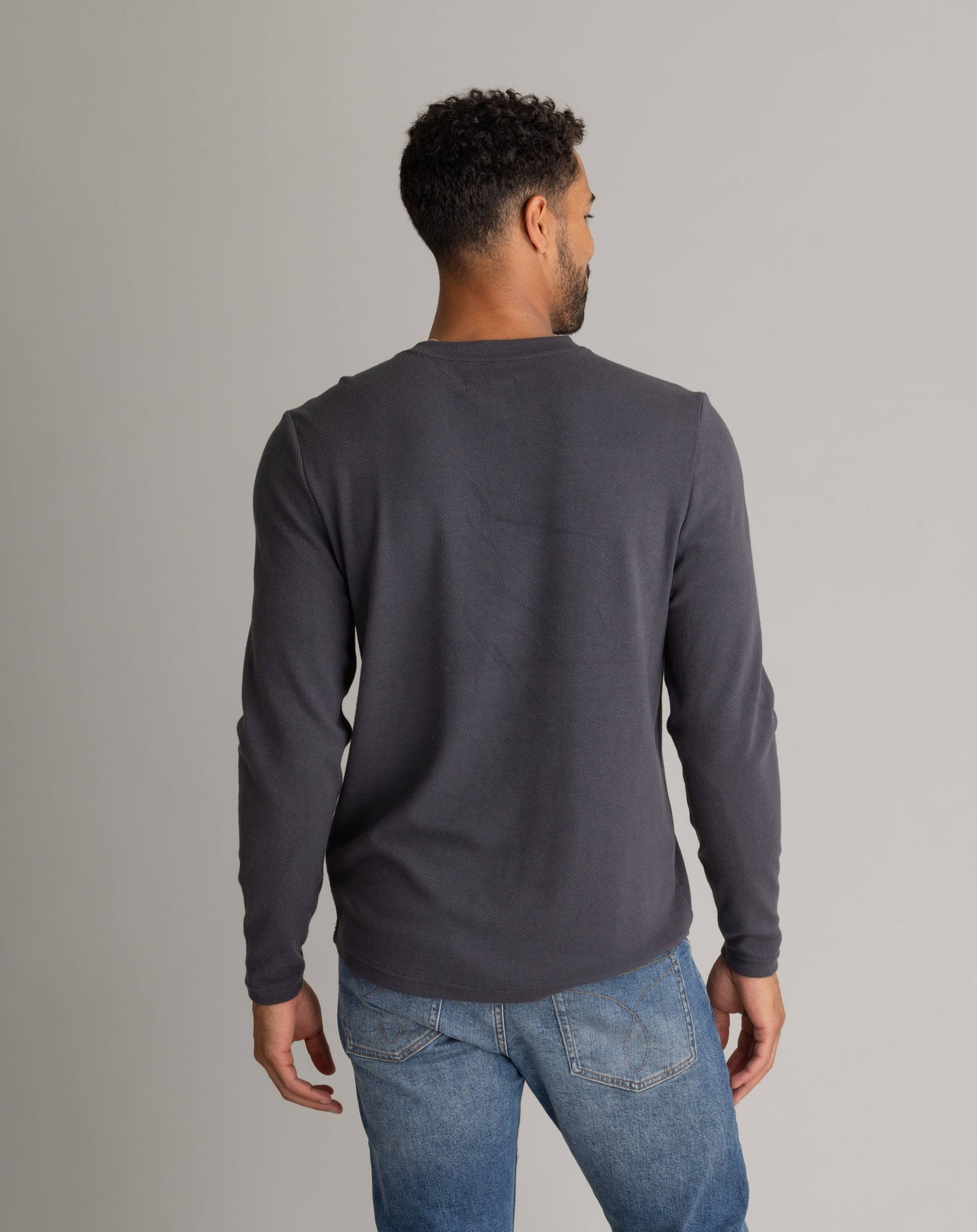 Men's Lichen Stretch Flannel Henley