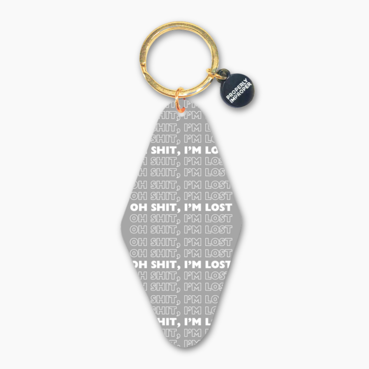 Oh Shit, I'm Lost - Printed Keychain