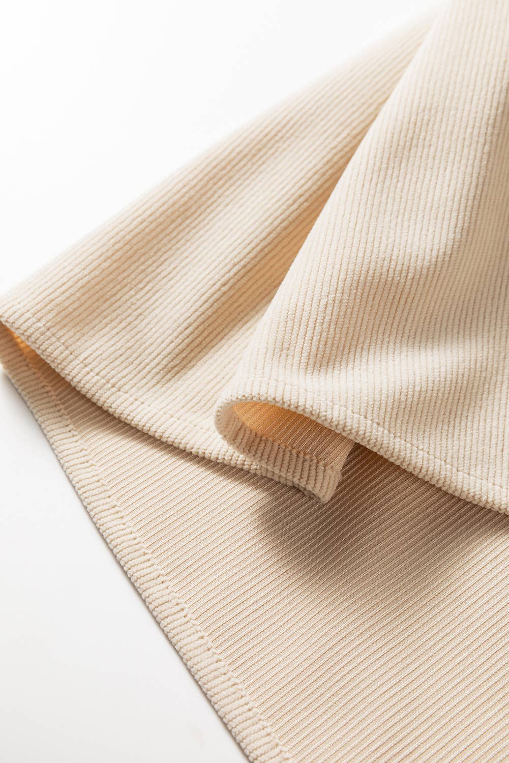 Notched Neck Scallop Detail Plus Size Mini Dress