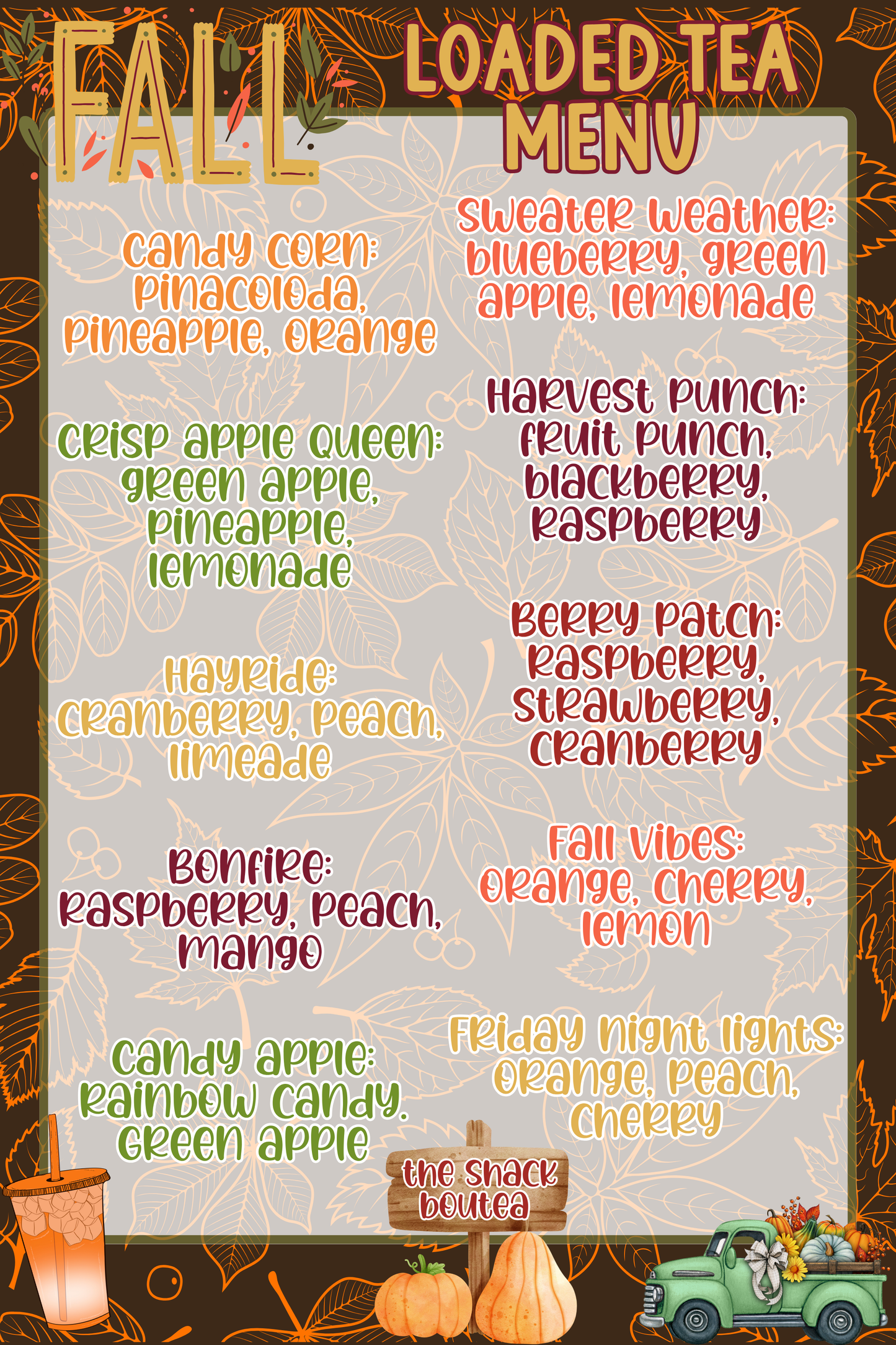 Loaded Fall Menu