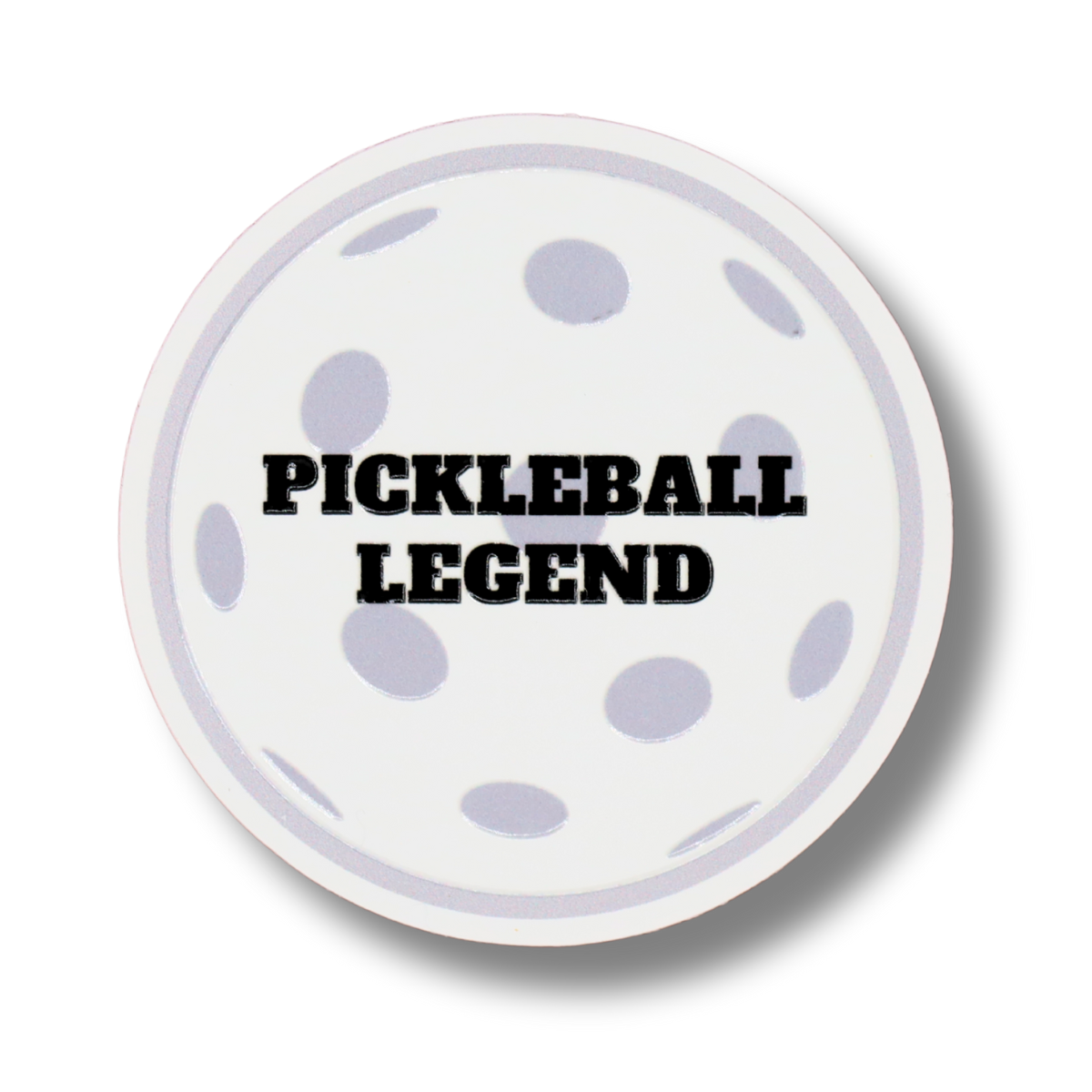 Raised Waterproof Sticker Pickleball Legend