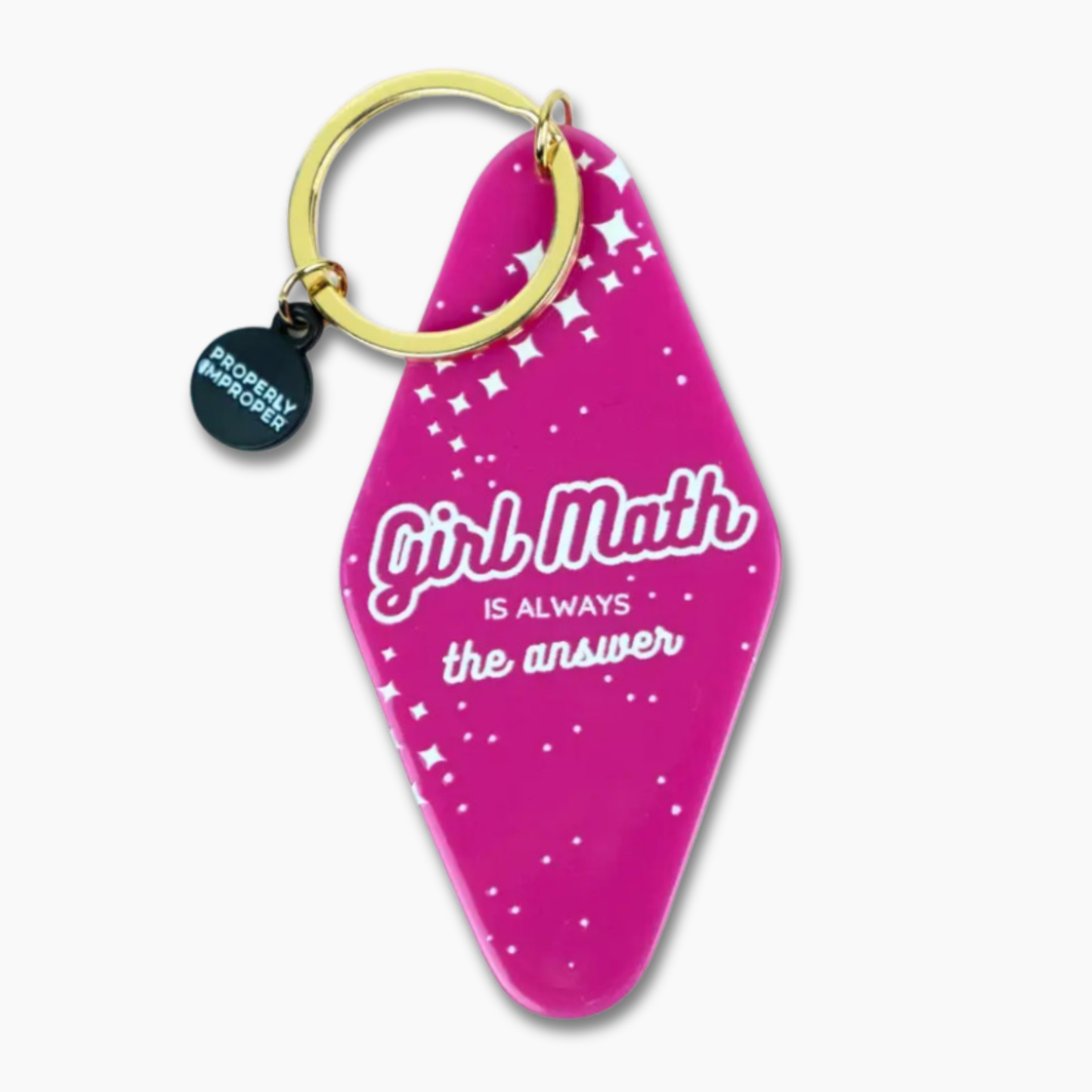 Girl Math Is Always The Answer - Printed Keychain