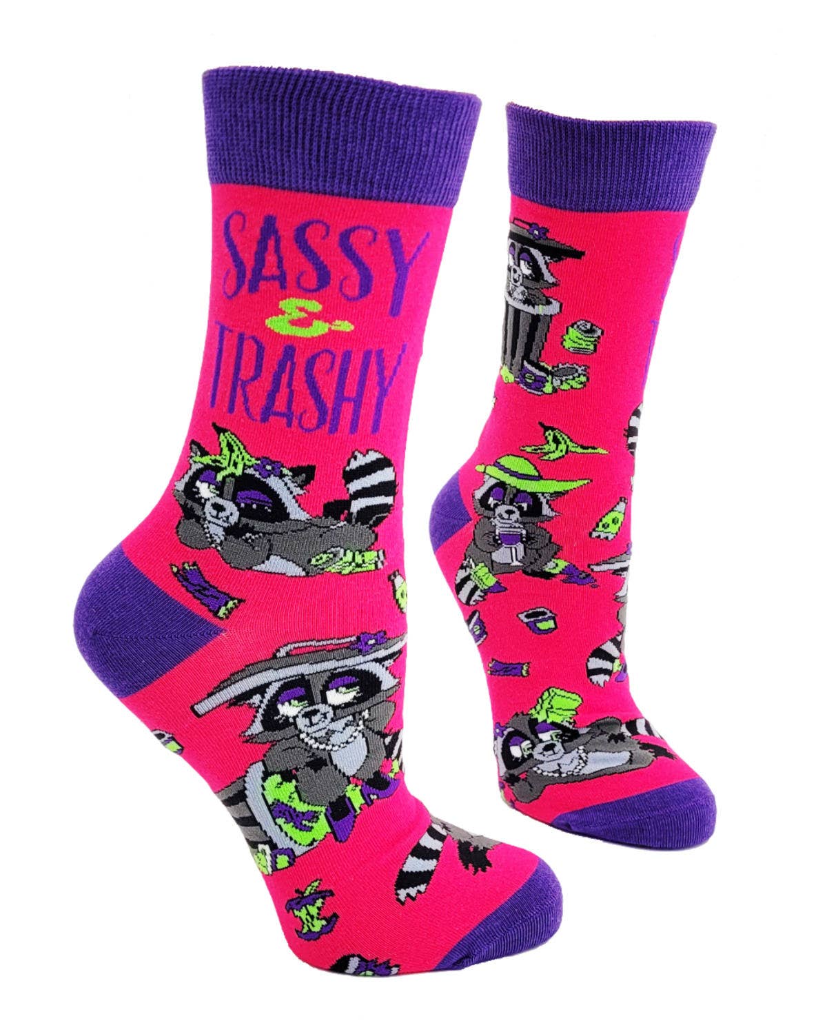 "Sassy & Trashy" Women's Crew Socks