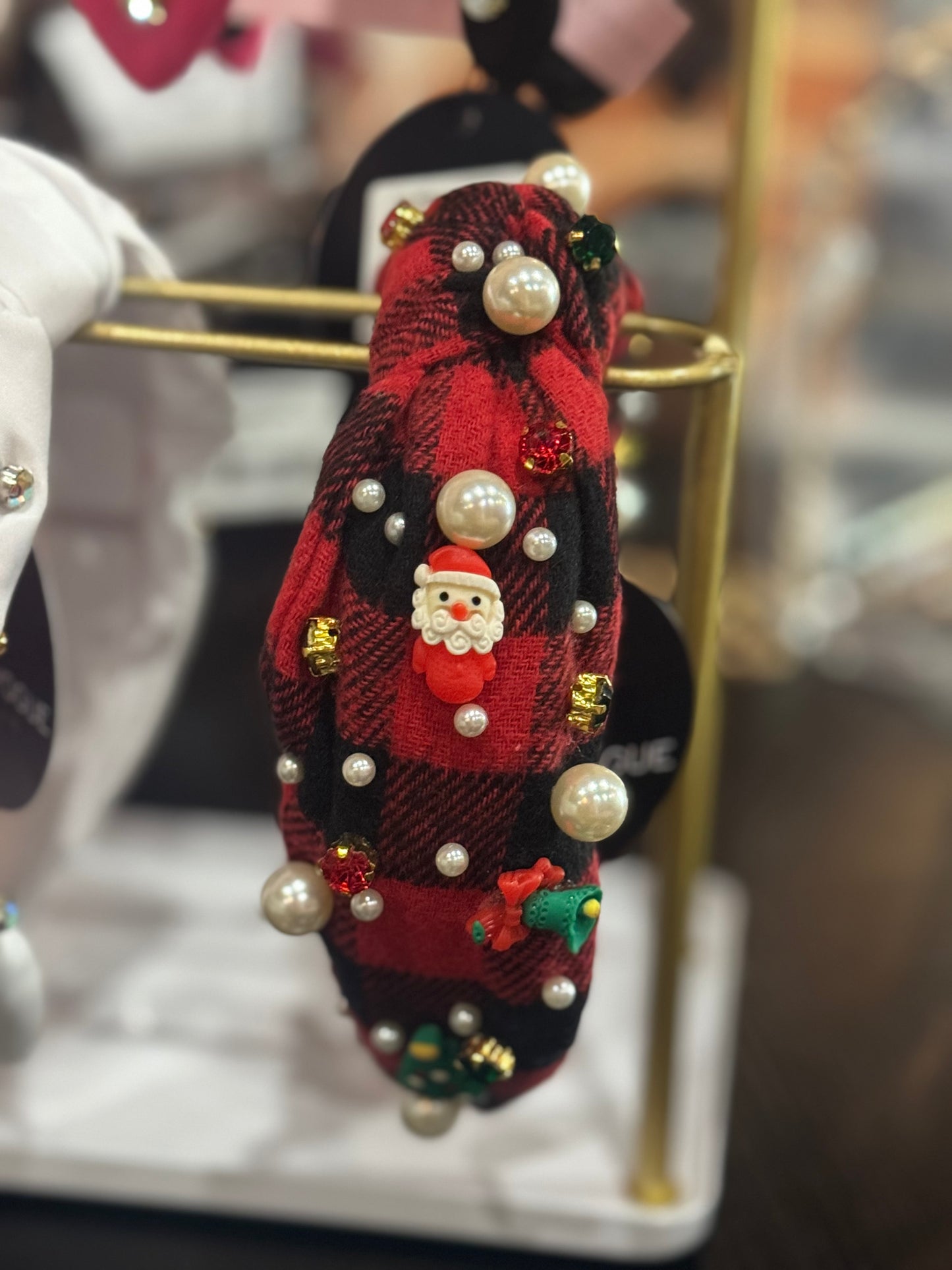 Christmas Headband w/Santa