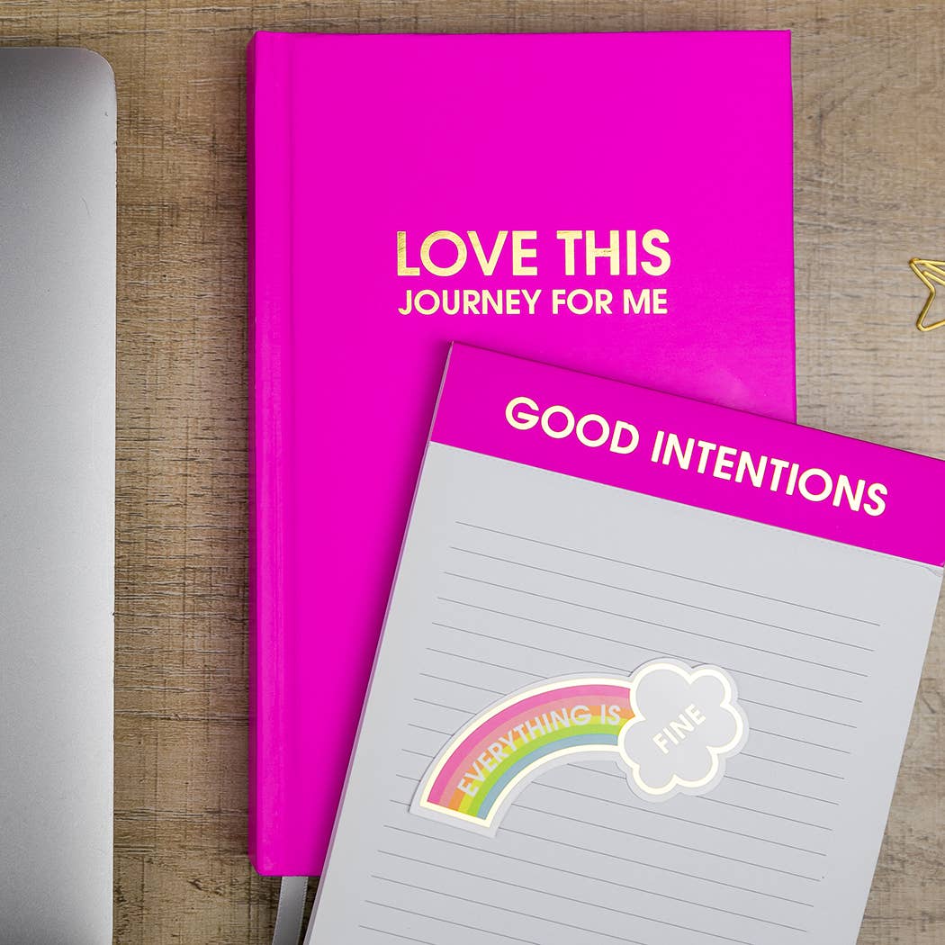 Love This Journey For Me Hardcover Daily Journal Bright Fuchsia