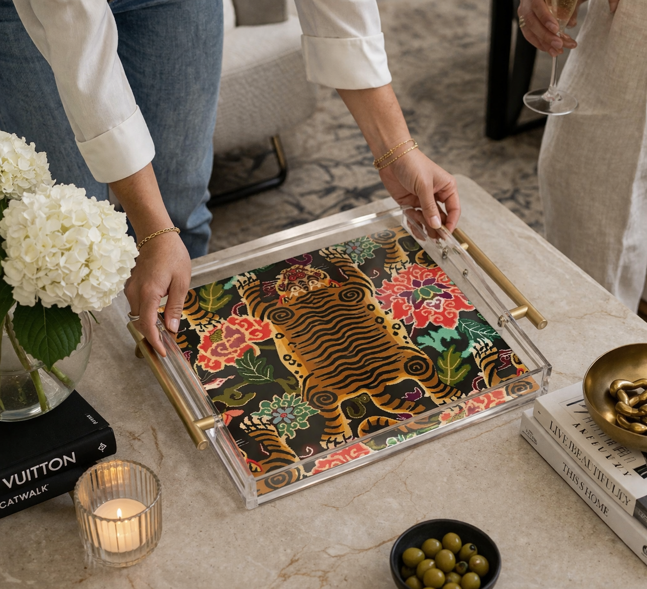 Tiger Acrylic Tray