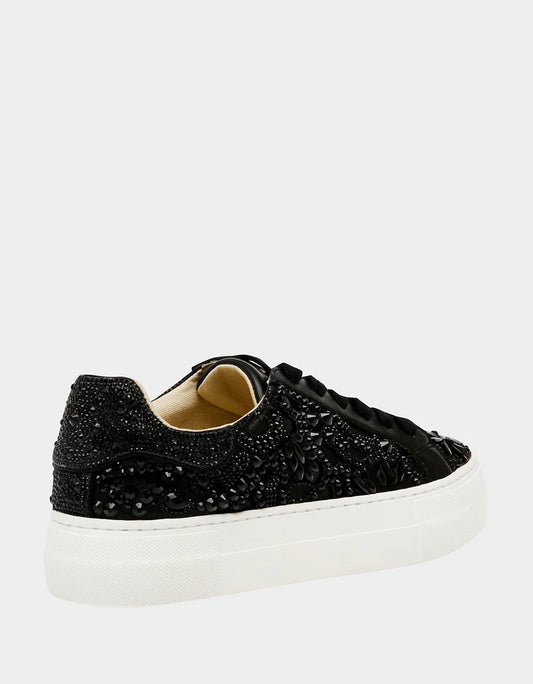 Reily Black Platform Sneaker