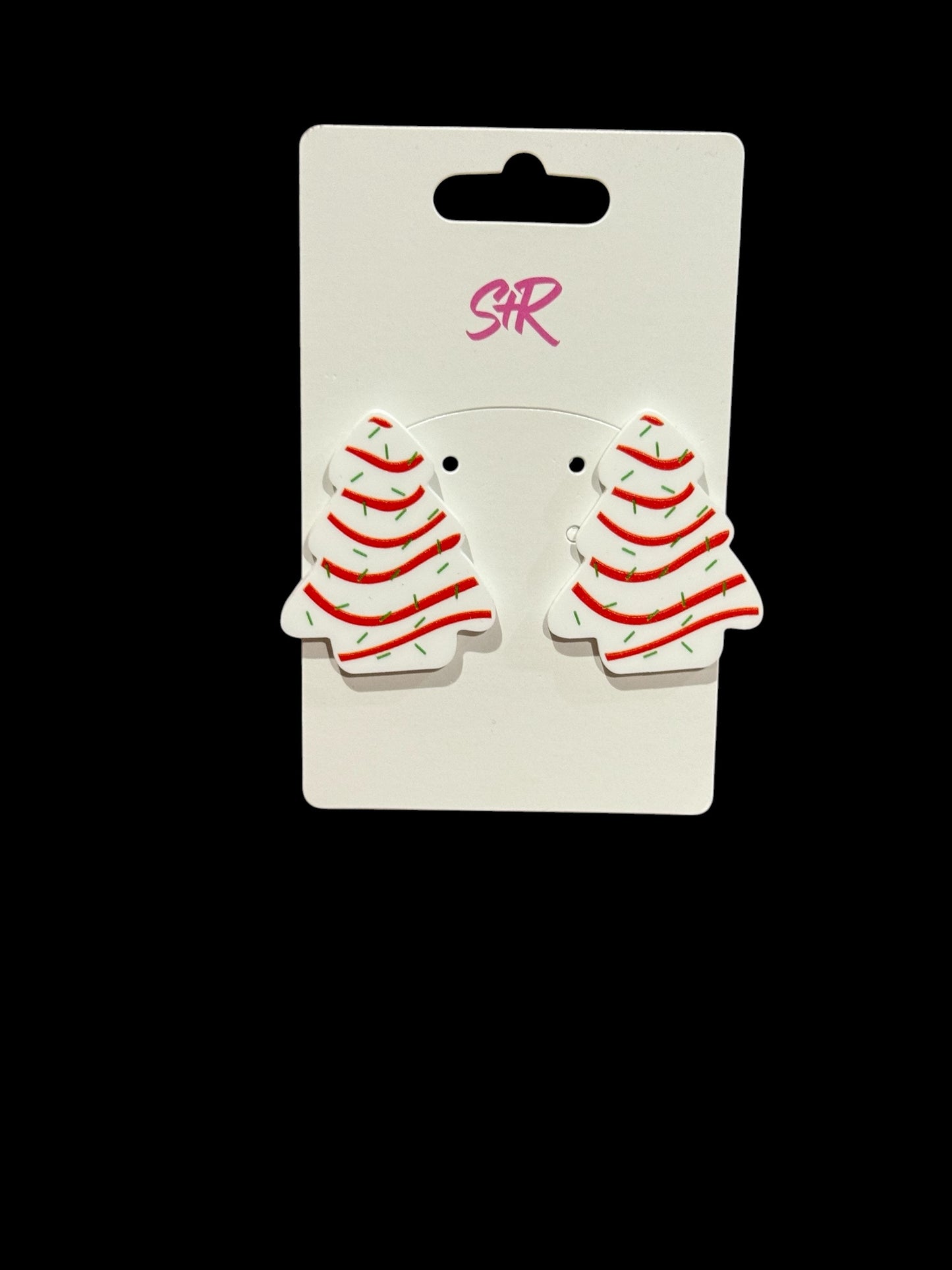 Little Debbie Christmas Tree Earrings