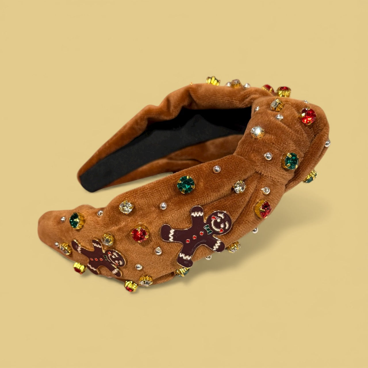Gingerbread Man Jeweled Headband