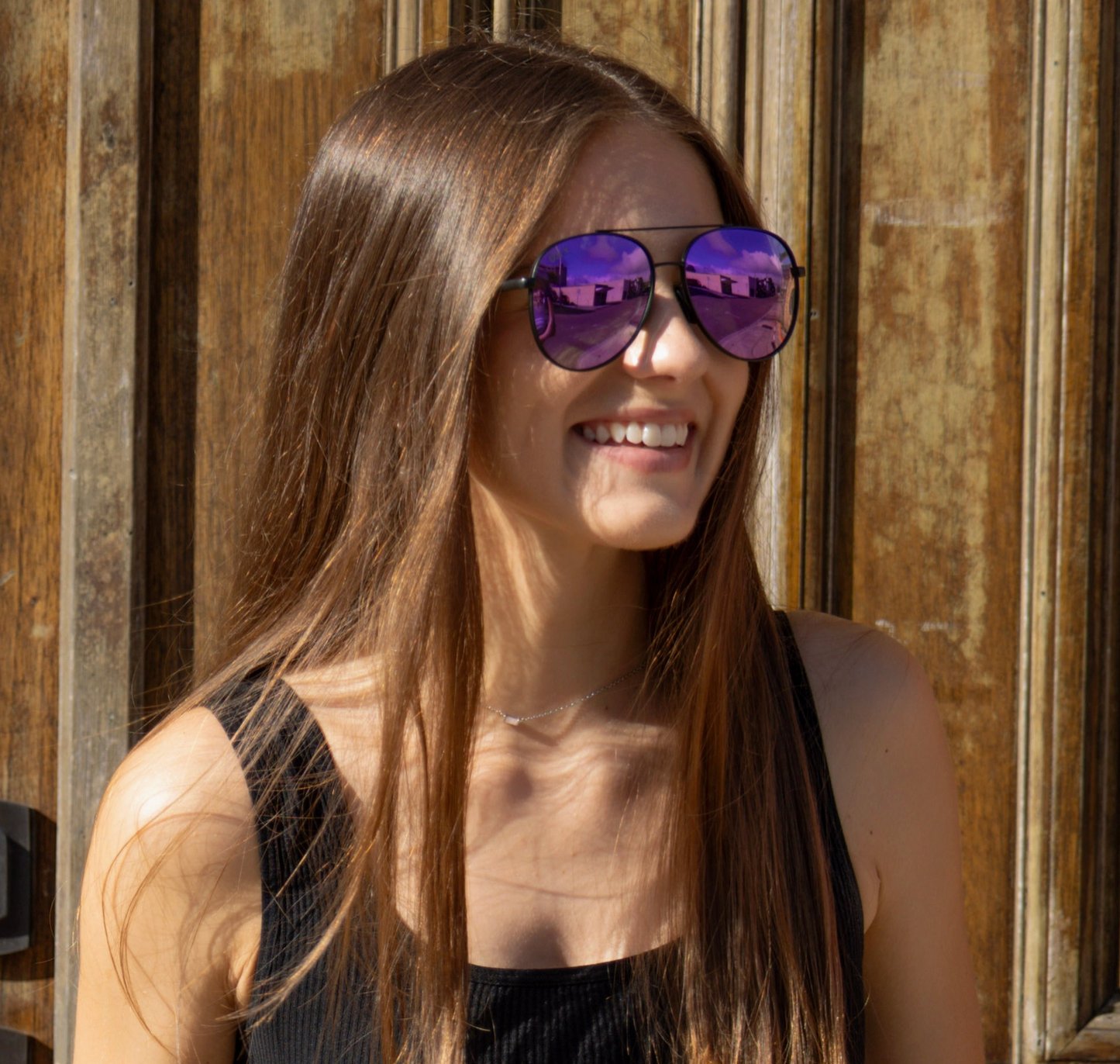 Ace In Sunset Purple Sunglasses