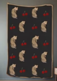 Cheetah & Cherry Blanket