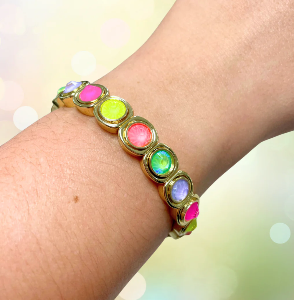 Pastel Round Bracelet Gold