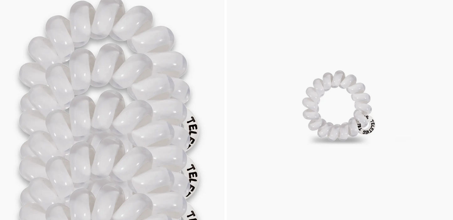 Coconut White Tiny Hair Ties