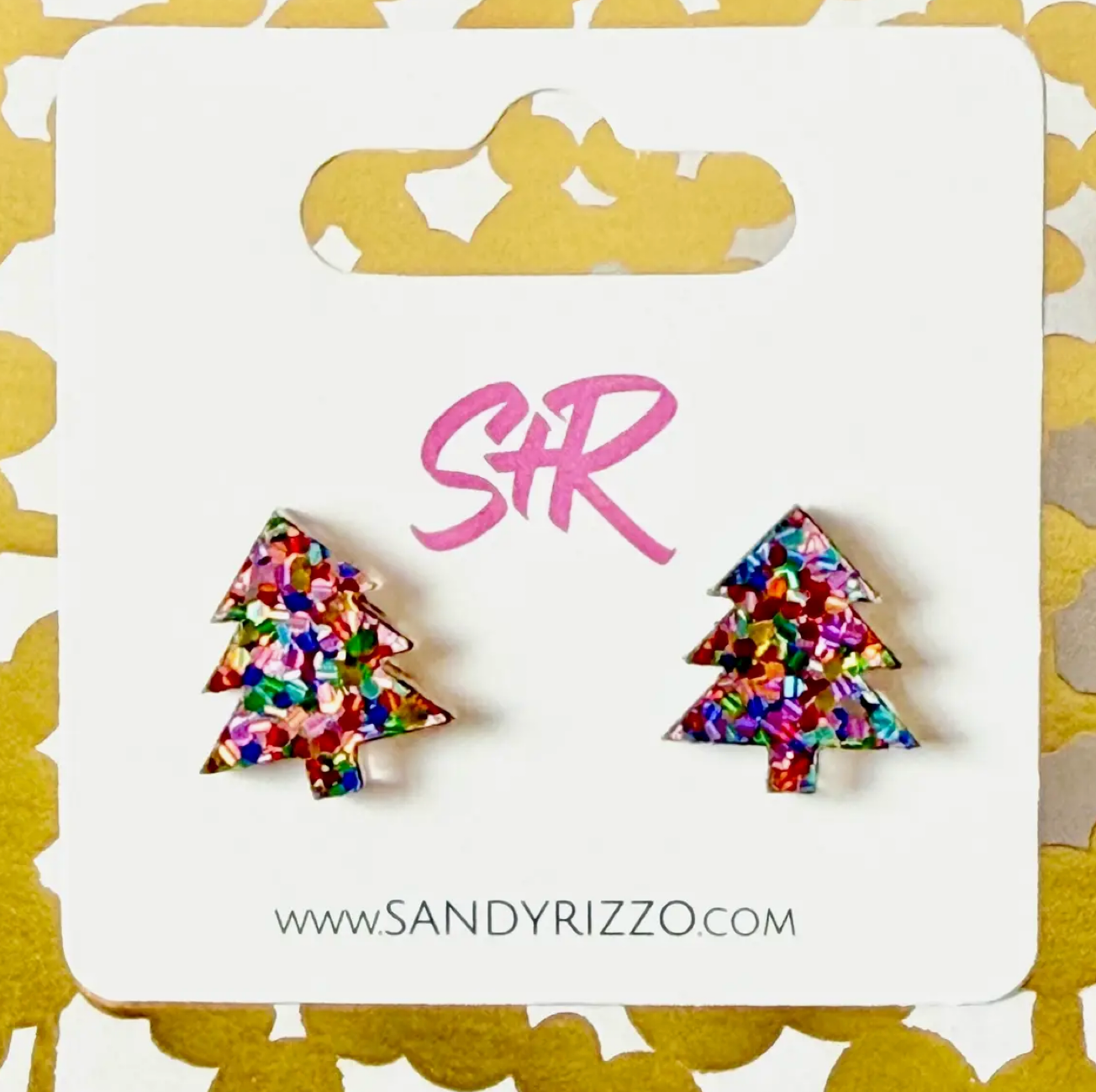 Confetti Dot Christmas Studs