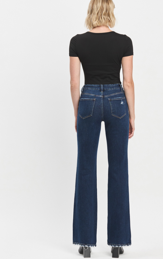 High Rise Relaxed Flare Restructure Jean