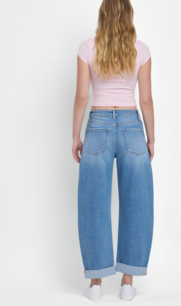 Super High Rise Barrel Jean