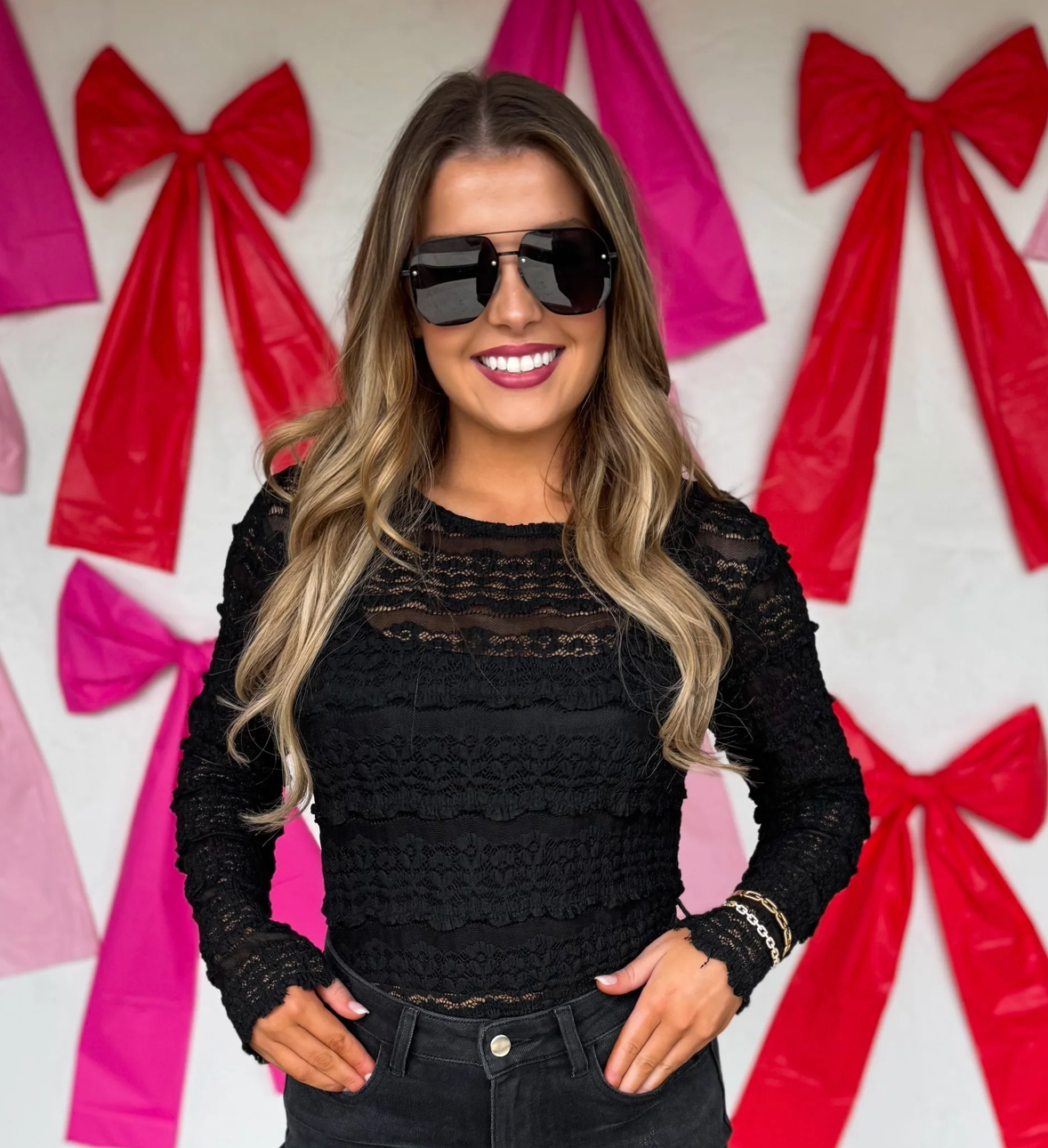 Long Sleeve Rosalie Lace Top