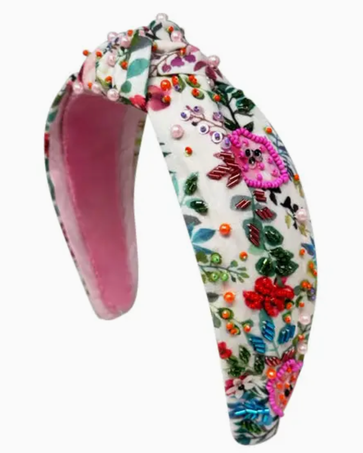 Floral Knot with Pearl Headband