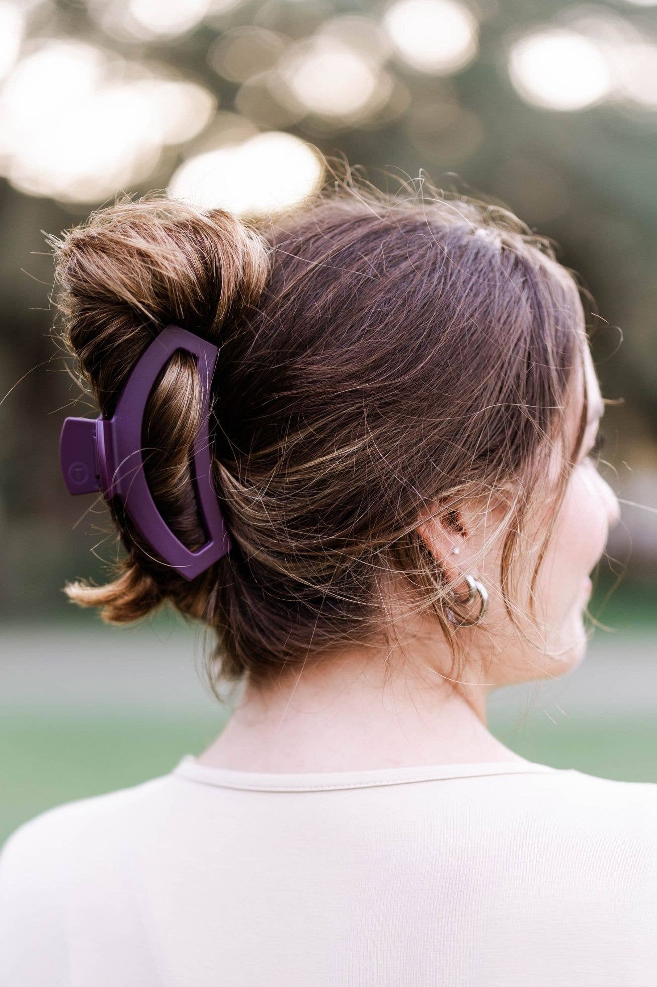 Open Hair Clip | Large | Burgundy Bliss
