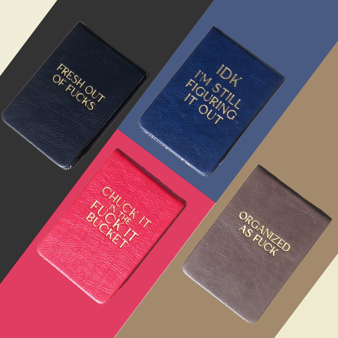 Leatherette Pocket Journal "IDK I'm Still Figuring It Out"