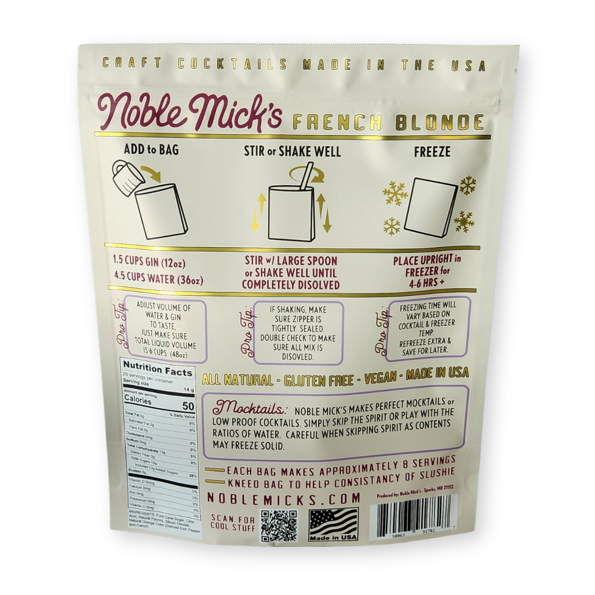 French Blonde Frozen Cocktail