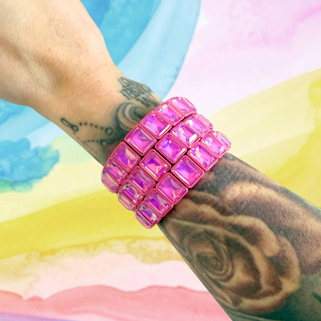 Magenta Poppy Bracelet