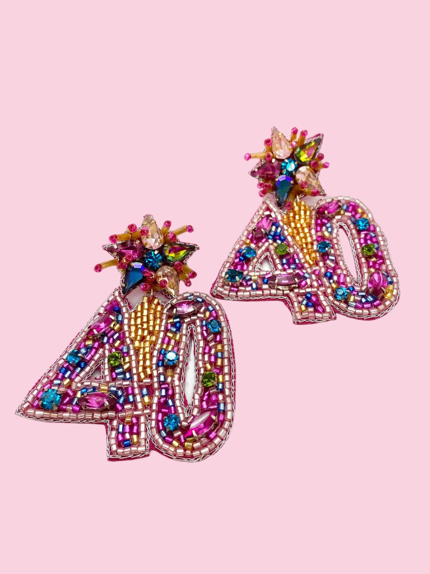 #40 Birthday Earrings