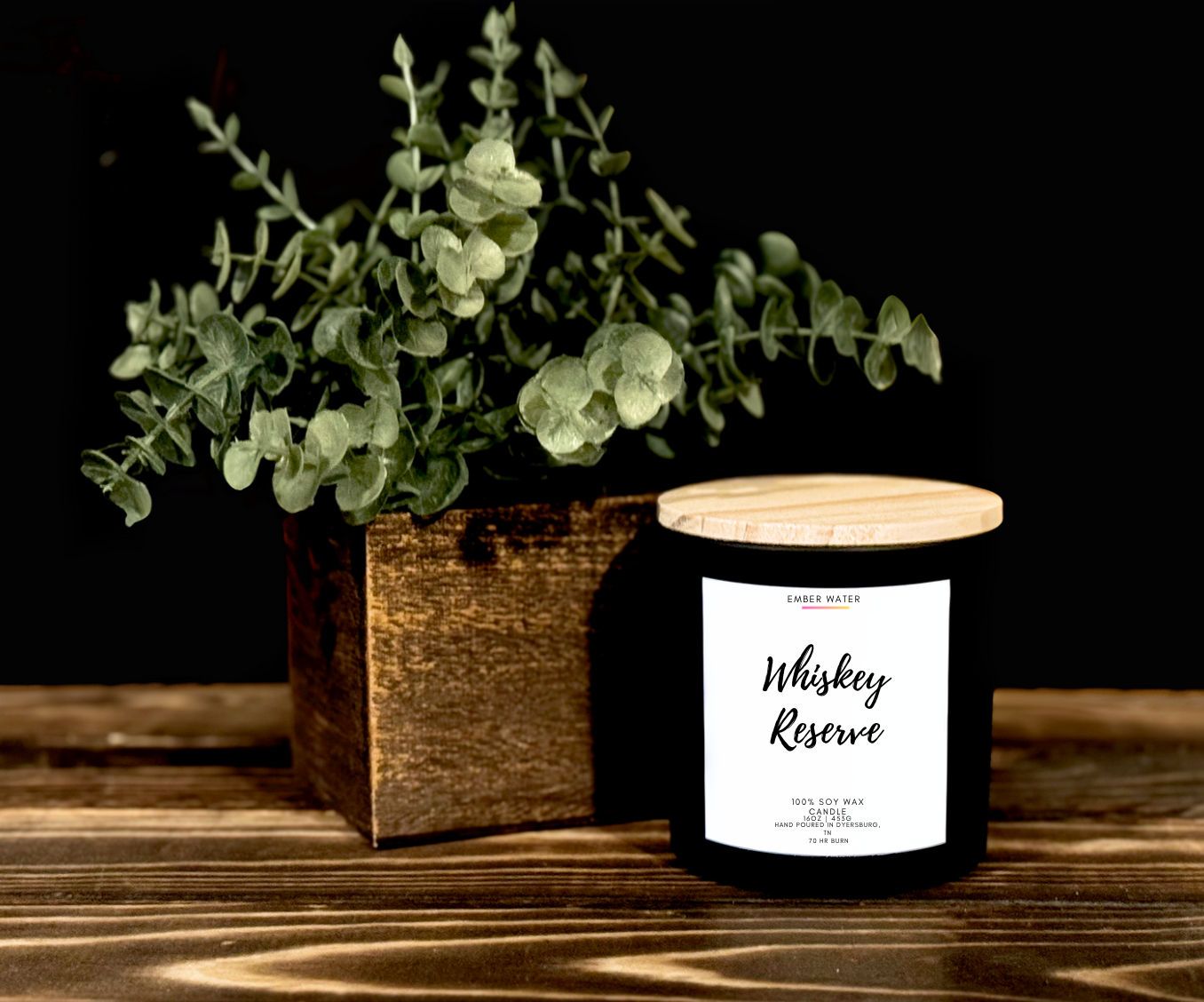 Whiskey Reserve 16 oz 100% Soy Candle