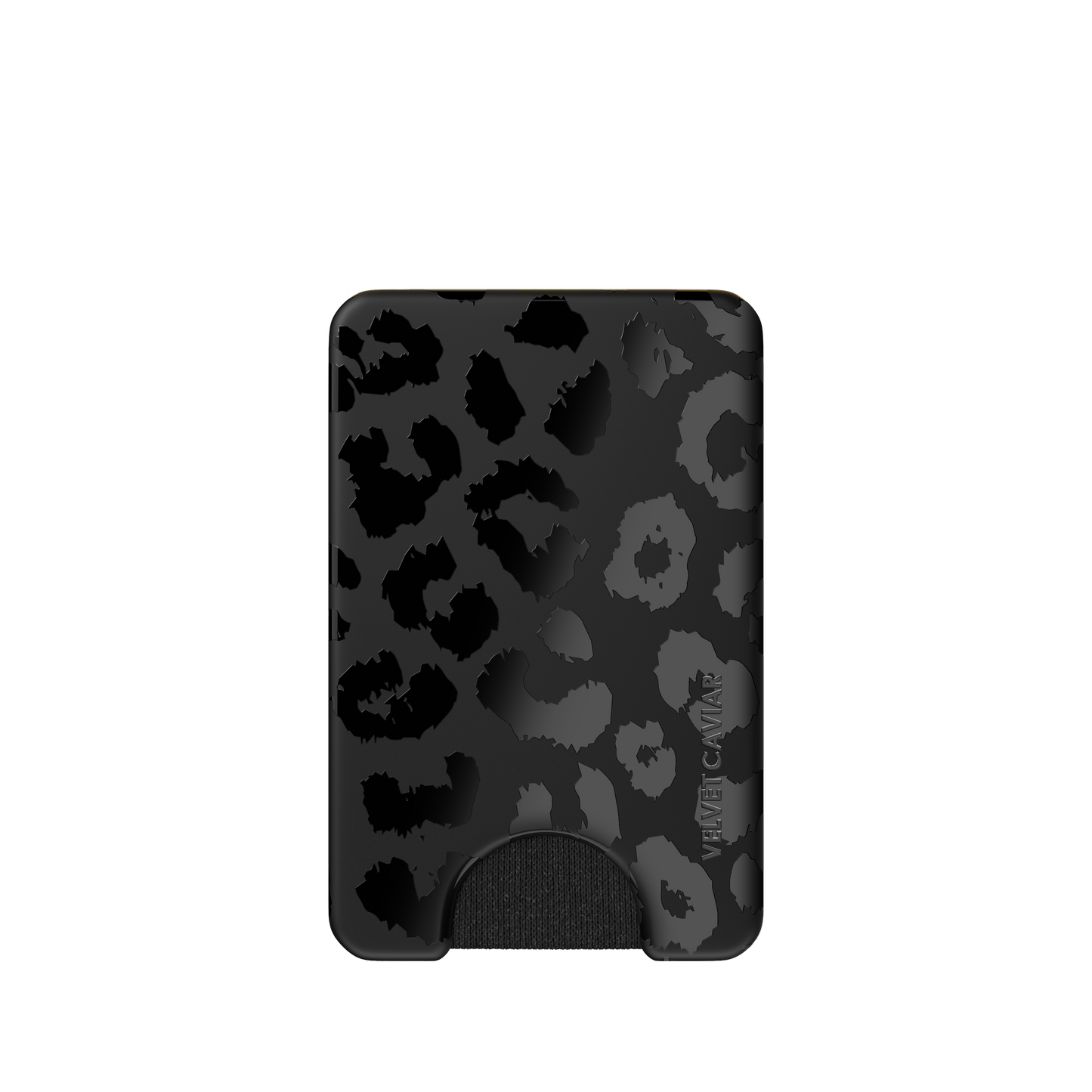 Magnetic Phone Wallet - Black Leopard