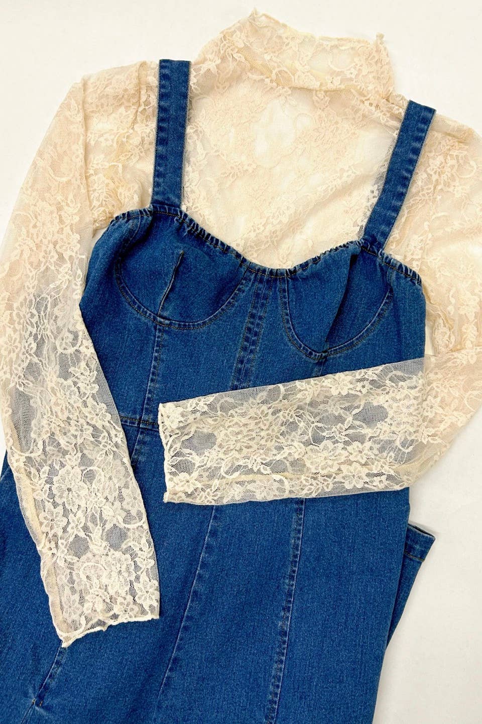 PLUS SIZE Mesh Floral print top