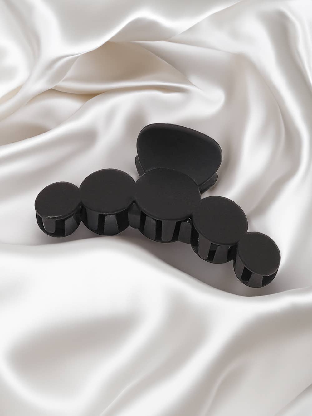 Minimalist 5 Circles Frosted Hair Claw Clip