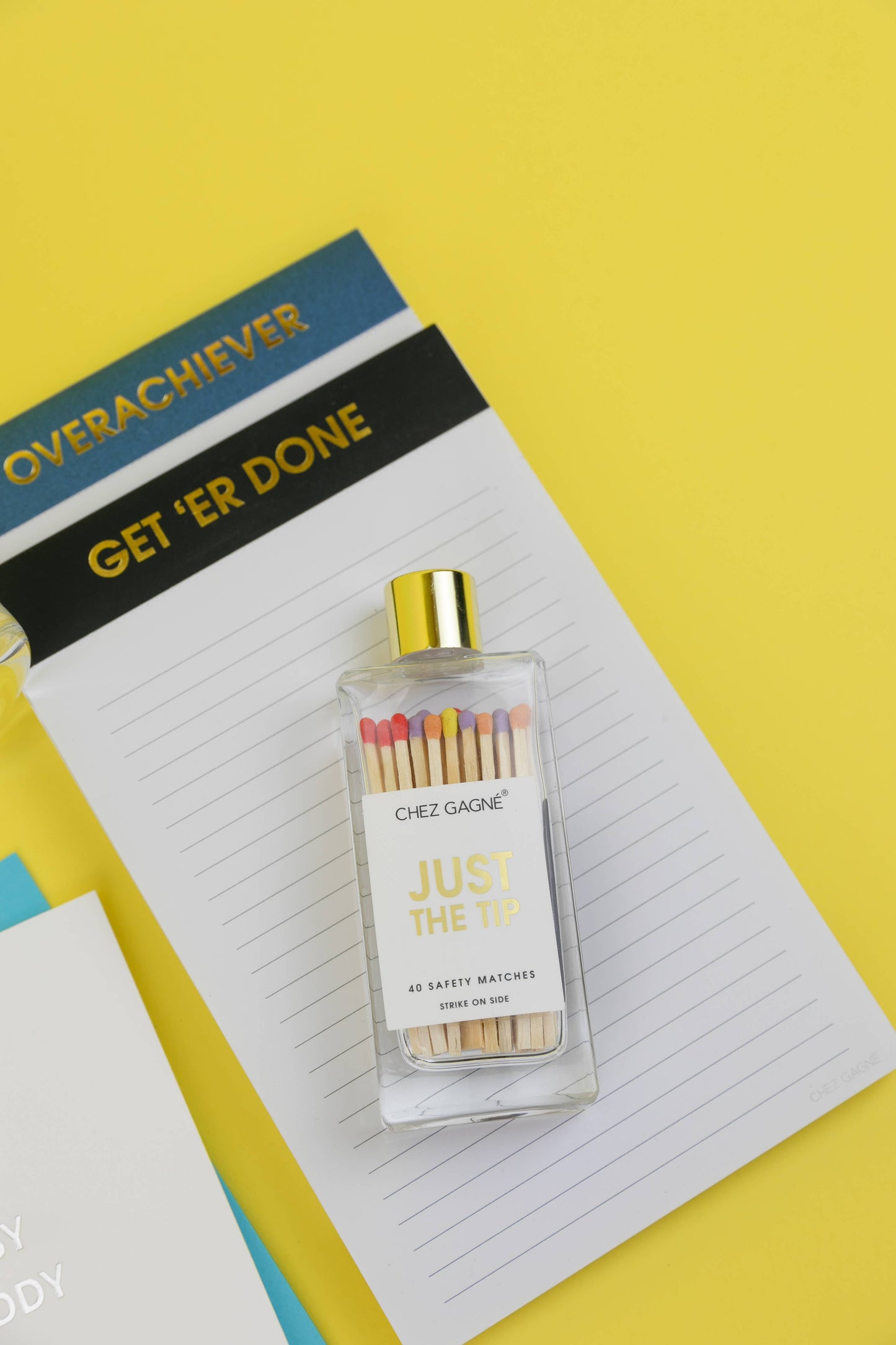 Just the Tip Glass Bottle Safety Matches Rainbow/Multi