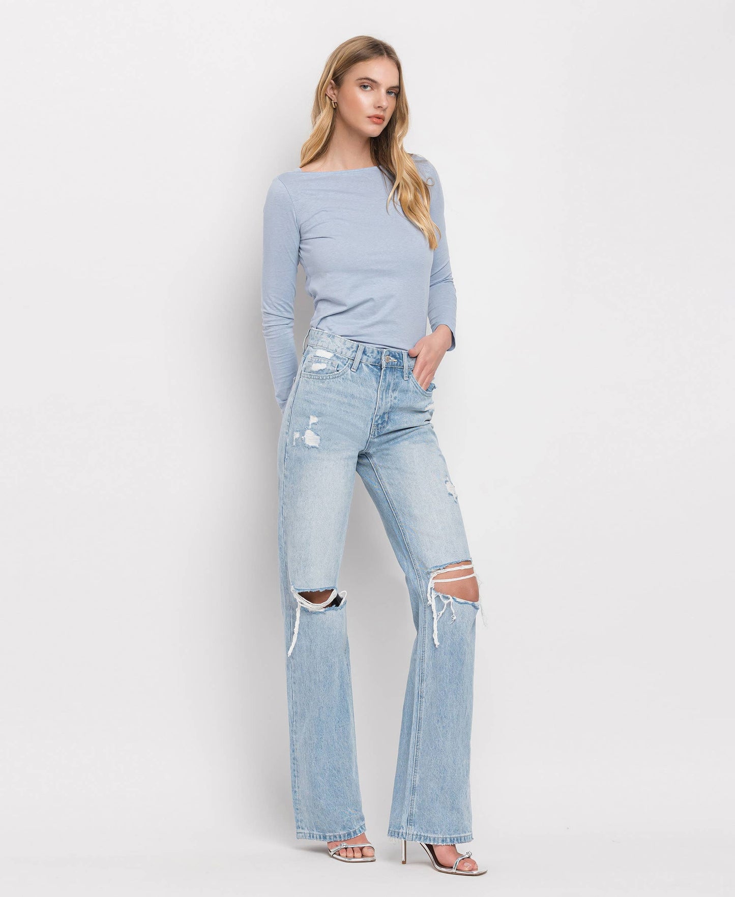 Leslie Full Length Flare Jeans