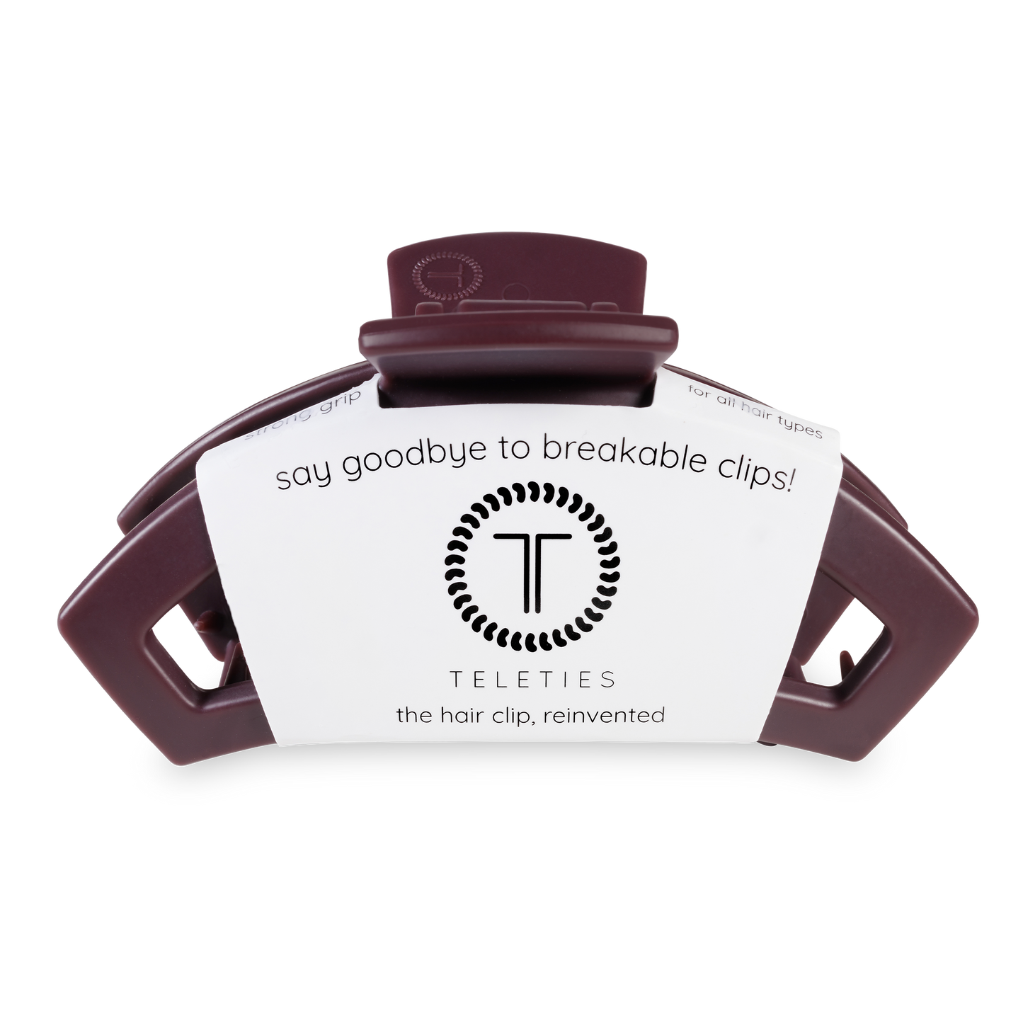Open Hair Clip | Large | Burgundy Bliss