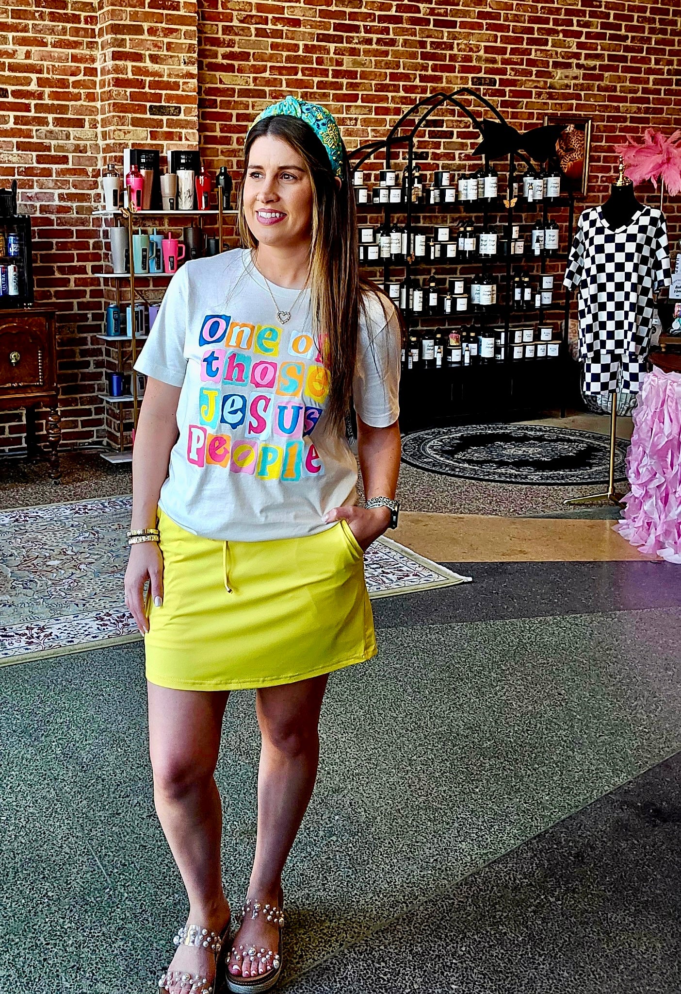 Solid Sunflower Yellow Skort