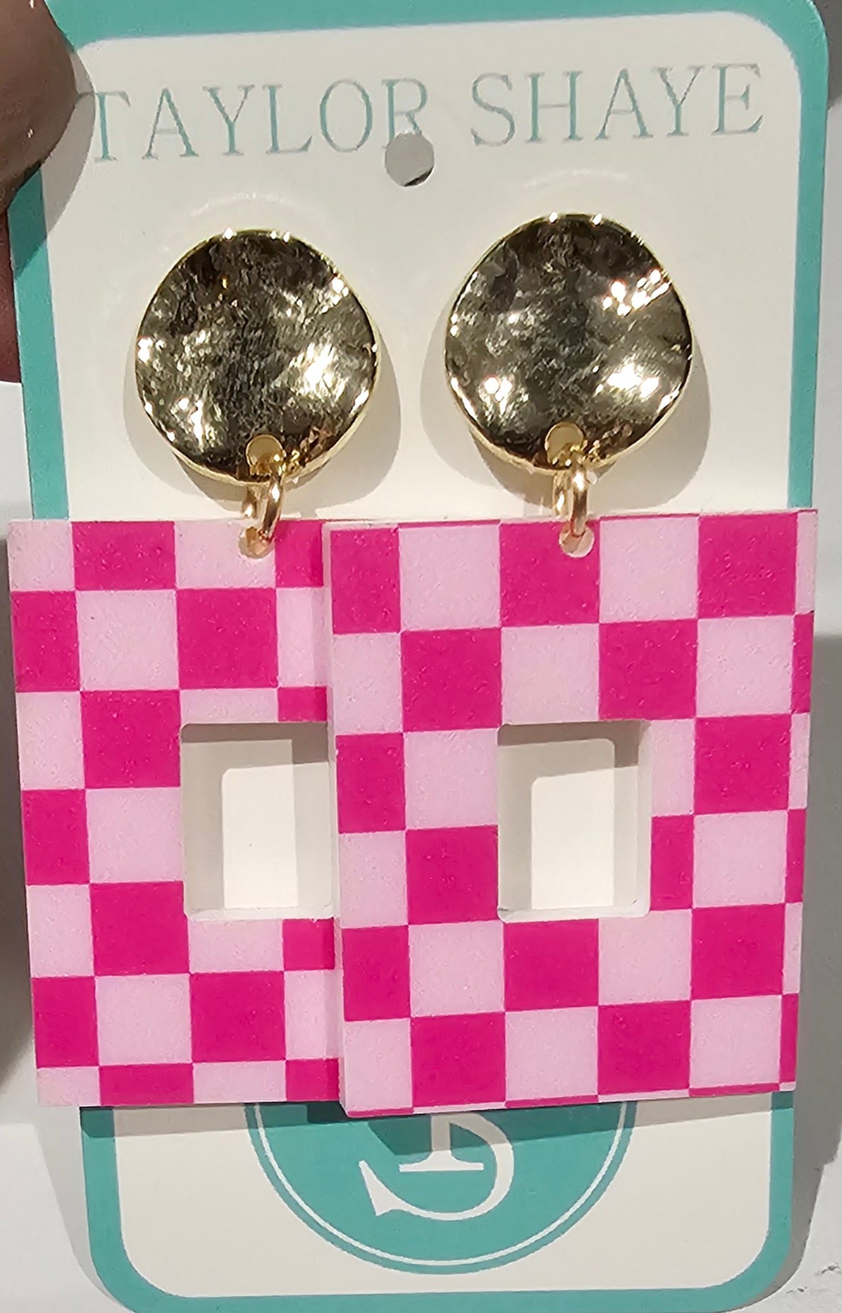 Checkered Mini Naomi Earrings