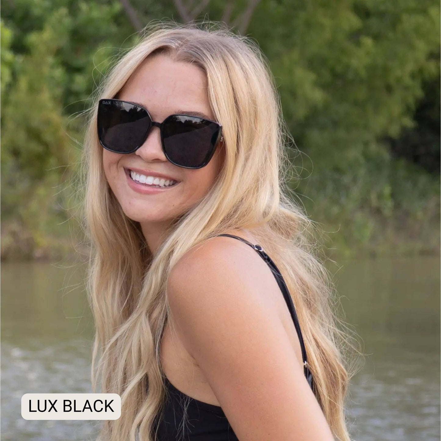 LUX - Women's Polarized Oversized Cat Eye Sunglasses