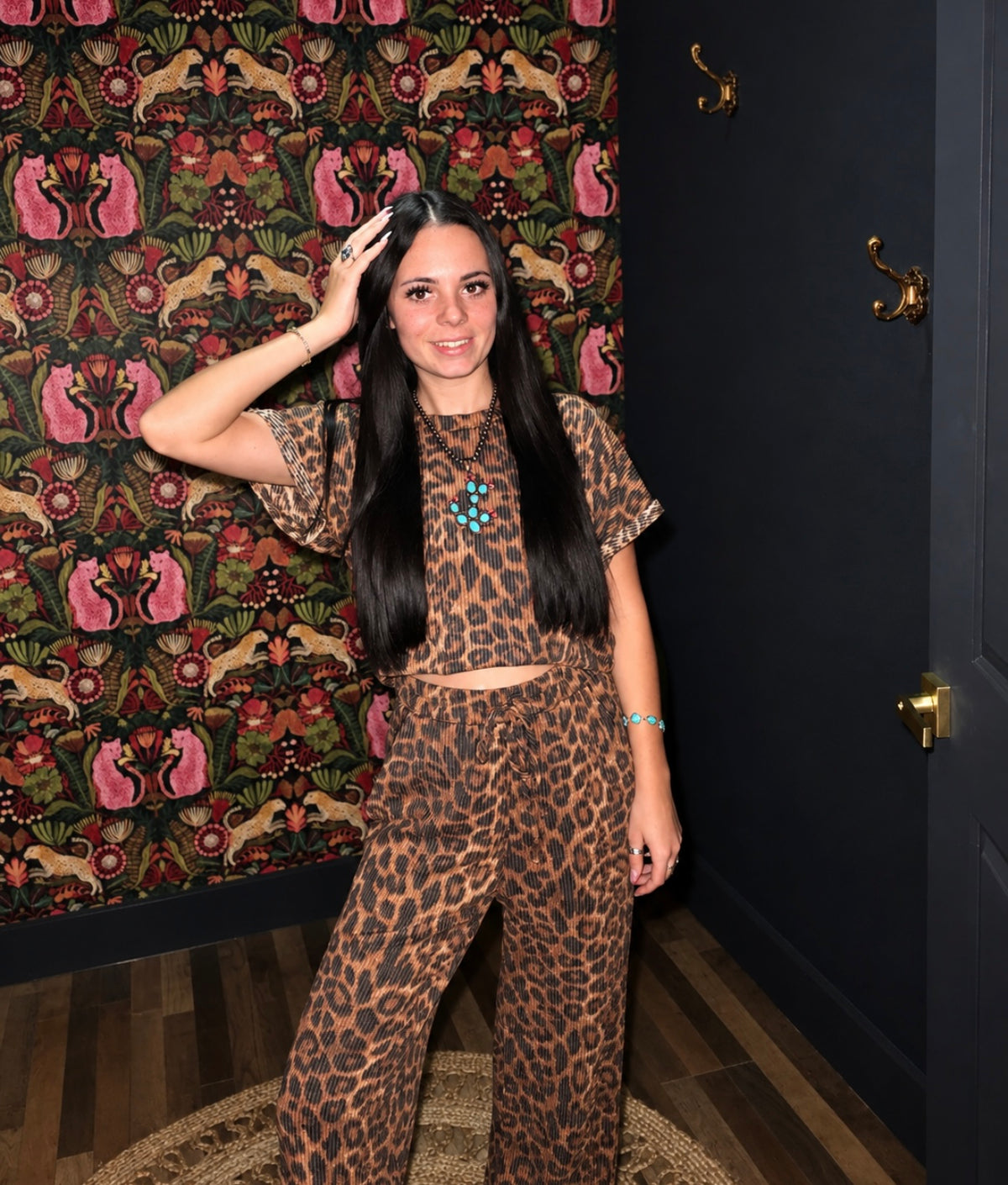 Cheetah Kelsey Pant Set