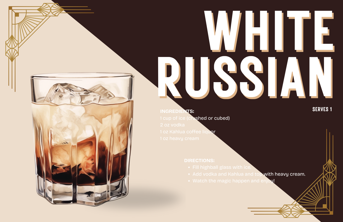 11 x 17 COCKTAILS VOL 2 Insert Set of 10