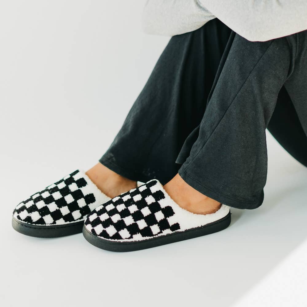 Cure x Beyond Type 1 Checkered Slippers 