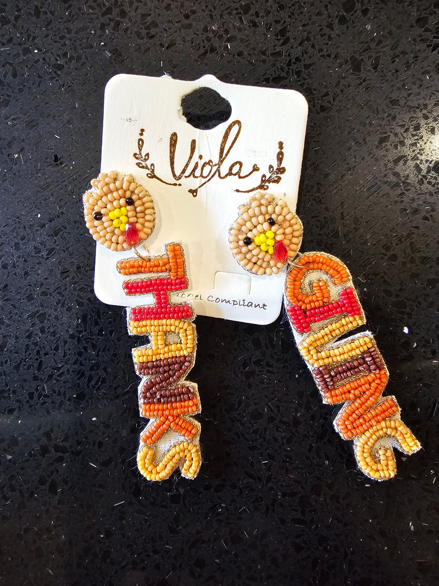 Thanks-Giving BEADED EARRINGS