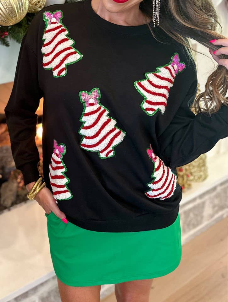 Christmas Tree Sequined Sweatshirt
