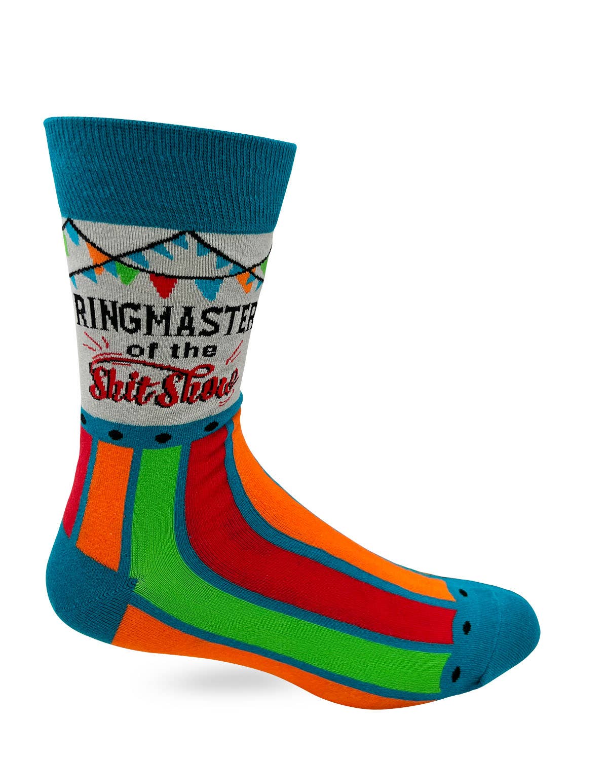 "Ringmaster Of The Shit Show" Men's Novelty Crew Socks