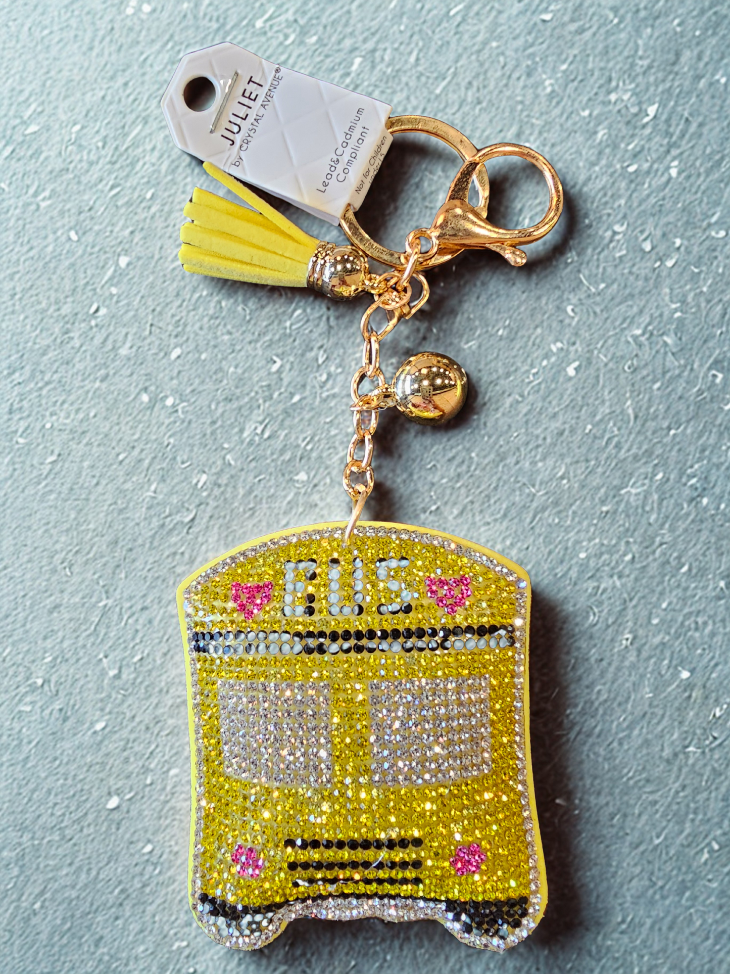 RHINESTONE TEACHER KEYCHAIN