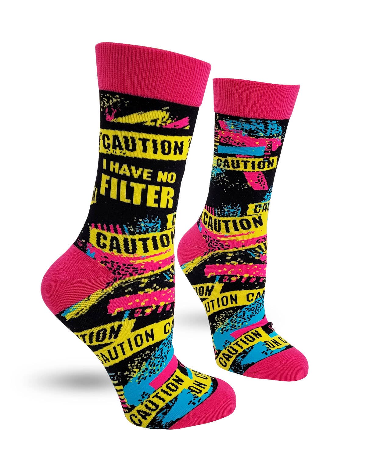 Caution I Have No Filter Women's Crew Socks