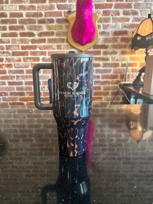 Custom Mocha Tortoise HydroJug 40oz Tumbler