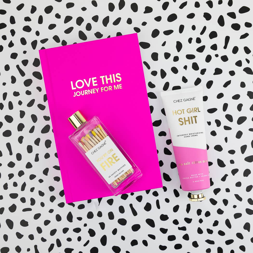 Love This Journey For Me Hardcover Daily Journal Bright Fuchsia