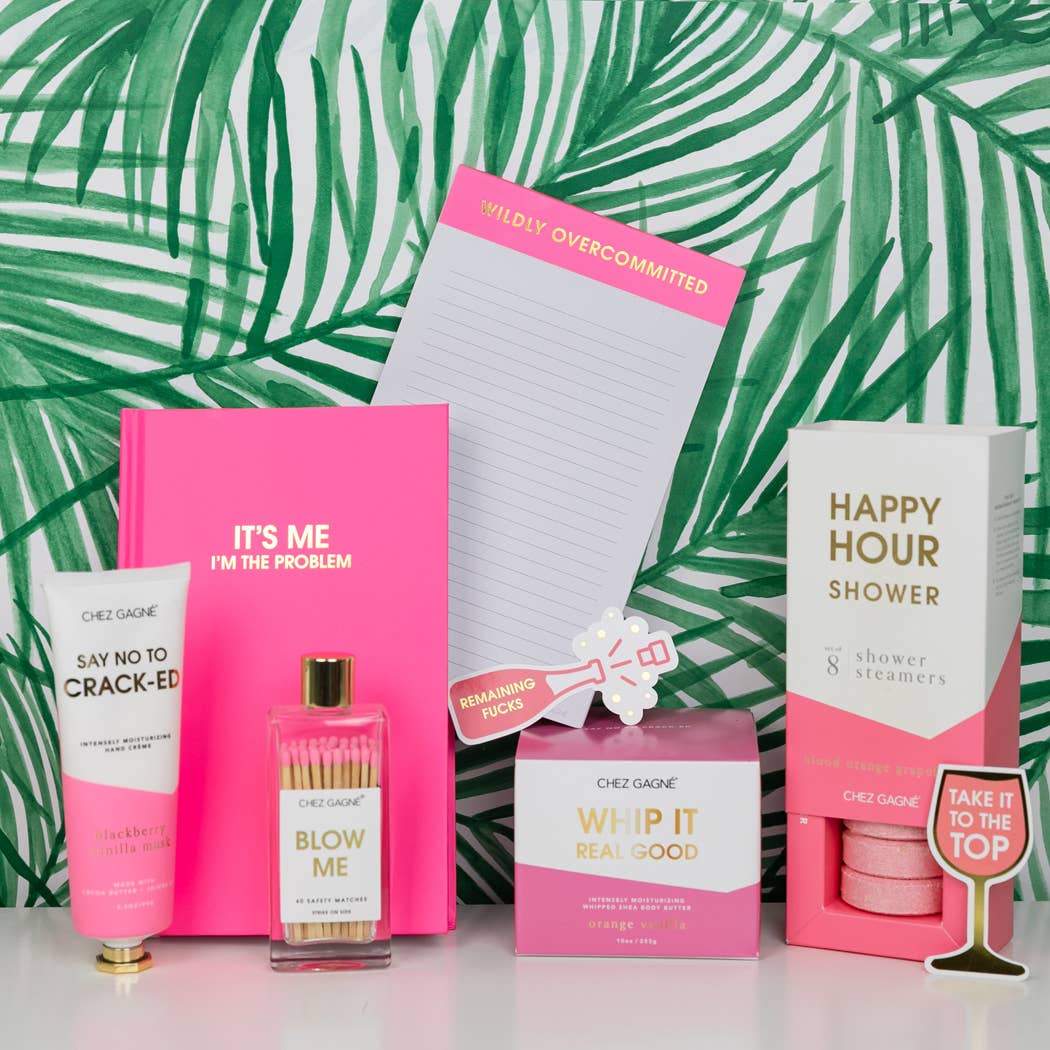 Wildly Overcommitted - Lined Notepad - Bright Pink - 65 perforated pages - 5x8