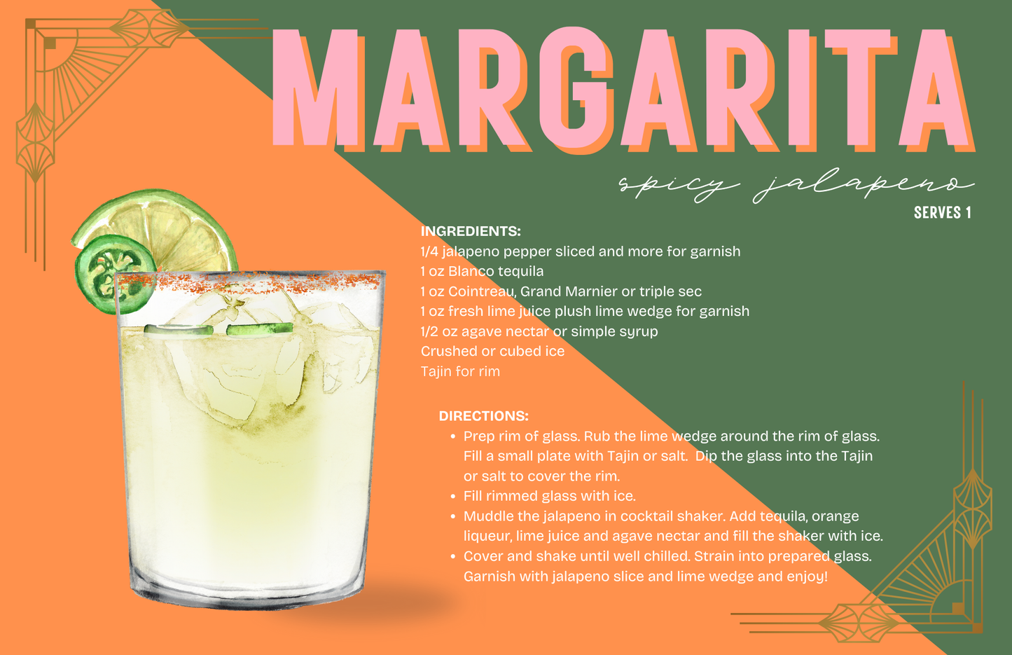 11 x 17 COCKTAILS VOL 2 Insert Set of 10